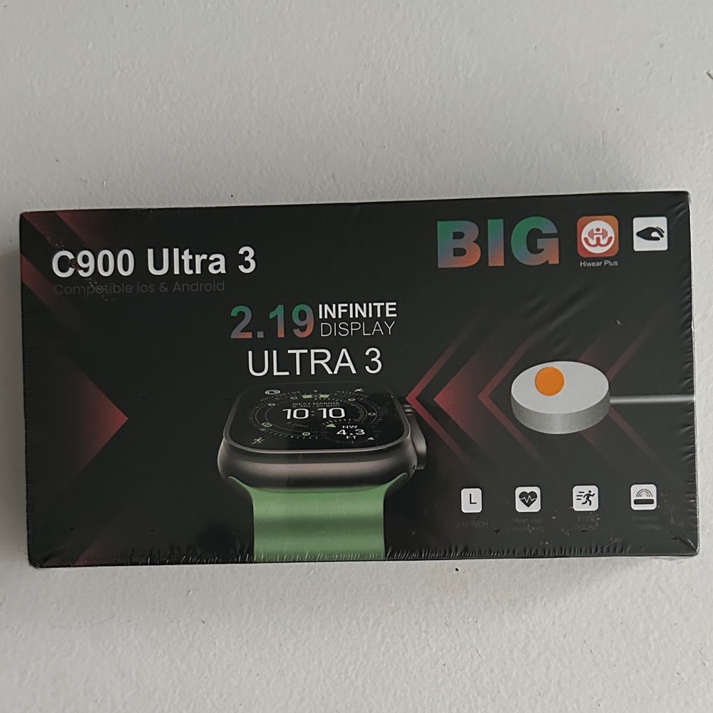 C900 Smartwatch with Green Band - BIG Series sealed